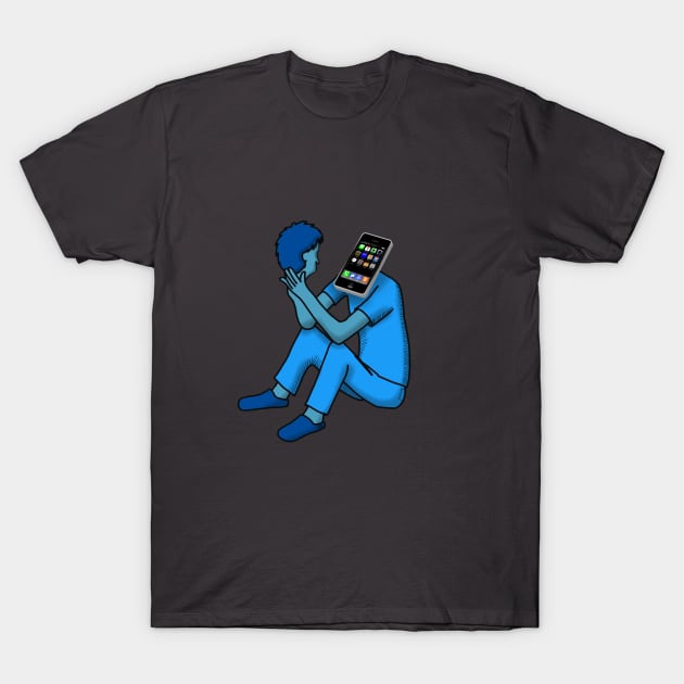 Phone head T-Shirt by wolfmanjaq